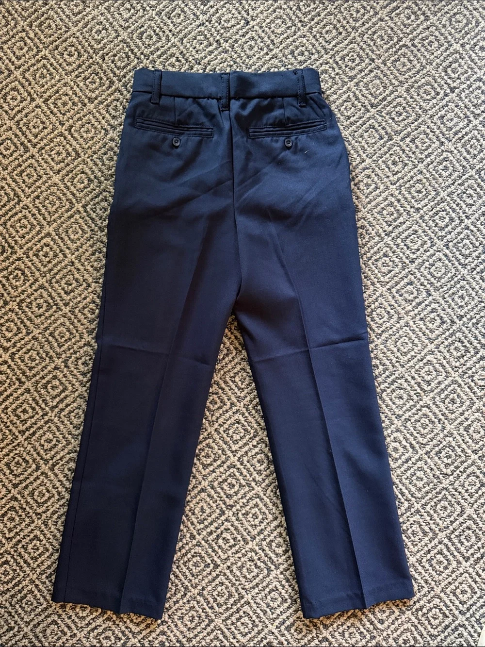 Boys Navy Dress Pants - Classic Straight Fit